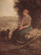 Jean Francois Millet Sleeping Shepherdess oil painting reproduction